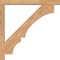 Ekena Millwork Balboa Block Smooth Bracket w/ Offset Brace, Western Red Cedar, 5 1/2"W x 48"D x 48"H BKT0604X48X48BOA05SWR - alternate 2